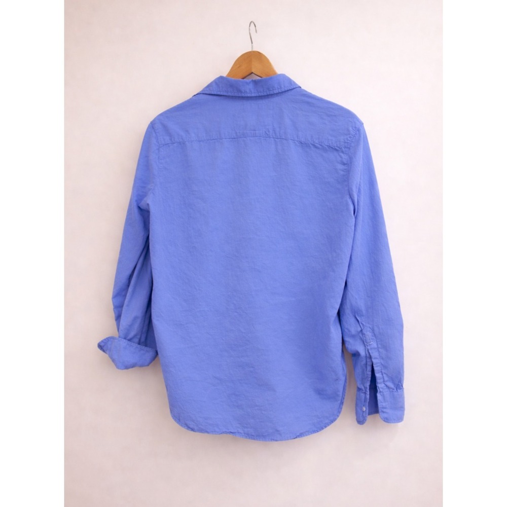 Frank & Eileen Eileen Organic Cotton Italian Fabric Button Up Shirt M Periwinkle - Picture 3 of 8